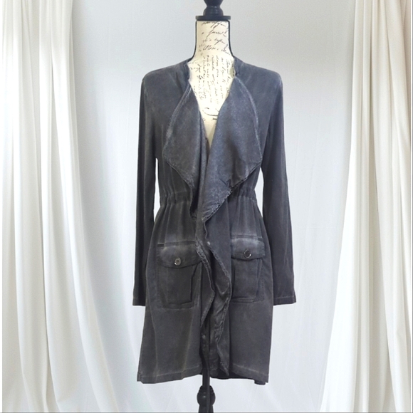 XCVI Waterfall Draped Front Open Cardigan /Jacket ~ NWT - Picture 2 of 10